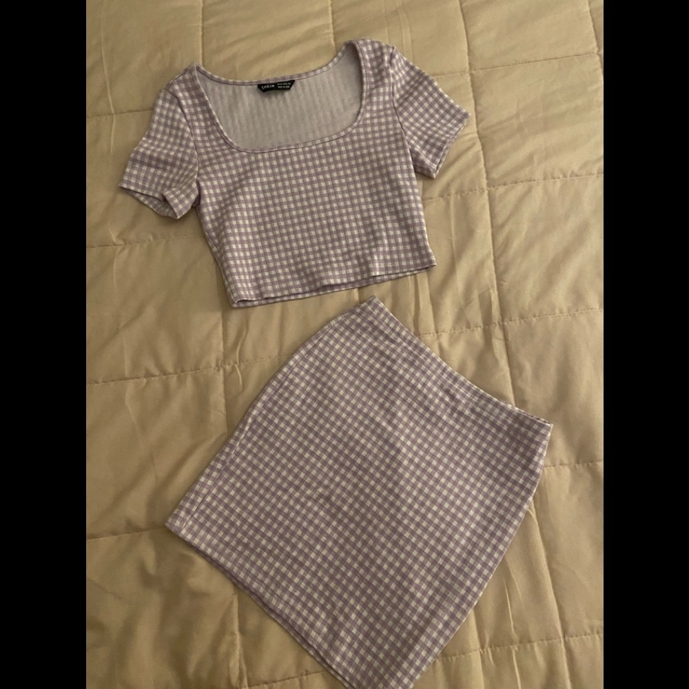 2 piece purple outfit